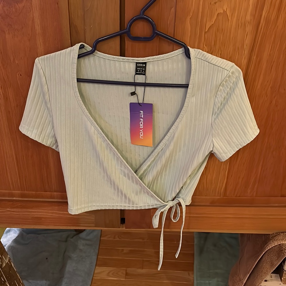 Mint Green Shein Crop Top
